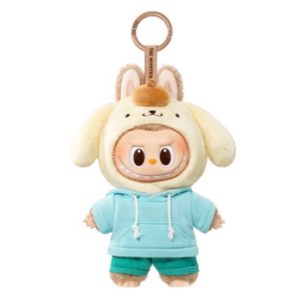 NIB Labubu x Hello Kitty & Friends Series - Vinyl Plush Pendant. - Pompompurin